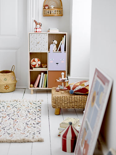 Bloomingville MINI - Nuala Illustration med ramme, Hvid, Fyr 72x52 cm