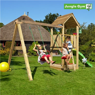 Jungle Gym Club legetårn komplet inkl. rutschebane - Bolig og Haven