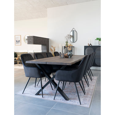 House Nordic - Harbo Spisebordsstole - sæt af 2 stk. Sort - Bolig og Haven